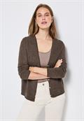 Kurzer Cardigan nomad brown mel.