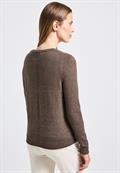 Kurzer Cardigan nomad brown mel.