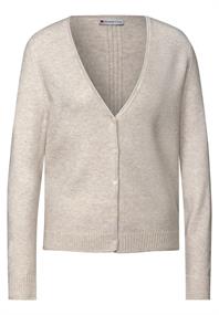 Kurzer Cardigan tusk cream mel.