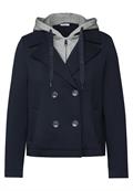 Kurzer Scuba-Trenchcoat universal blue