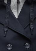 Kurzer Scuba-Trenchcoat universal blue