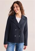 Kurzer Scuba-Trenchcoat universal blue