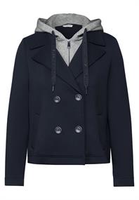Kurzer Scuba-Trenchcoat universal blue