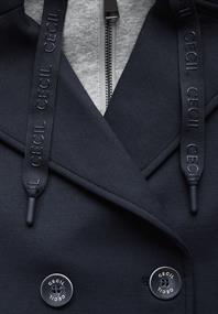 Kurzer Scuba-Trenchcoat universal blue
