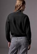 Kurzer Strickpullover black