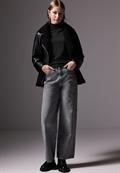 Kurzer Strickpullover black