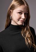 Kurzer Strickpullover black