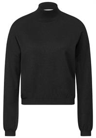 Kurzer Strickpullover black