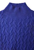 Kurzer Strickpullover force blue
