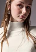 Kurzer Strickpullover lucid white