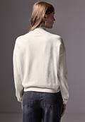 Kurzer Strickpullover lucid white