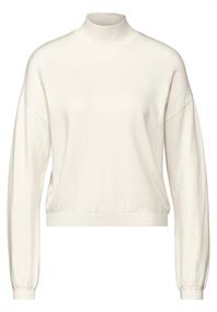 Kurzer Strickpullover lucid white