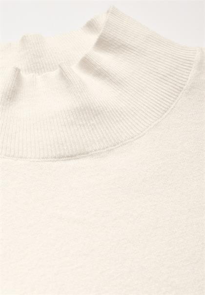 Kurzer Strickpullover lucid white