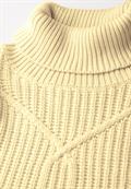 Kurzer Strukturpullover bond yellow