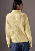 Kurzer Strukturpullover bond yellow