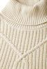 Kurzer Strukturpullover soft beige