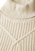 Kurzer Strukturpullover soft beige