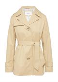 Kurzer Trench mit Gürtel brown