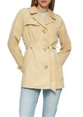 Kurzer Trench mit Gürtel brown