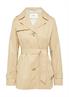 Kurzer Trench mit Gürtel brown