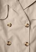 Kurzer Trenchcoat pearly sand