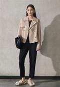 Kurzer Trenchcoat pearly sand
