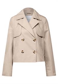 Kurzer Trenchcoat pearly sand