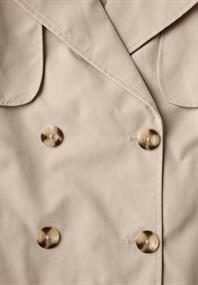 Kurzer Trenchcoat pearly sand