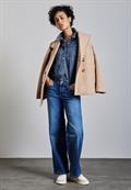 Kurzes Jeanshemd medium blue clean