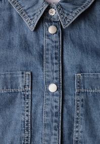 Kurzes Jeanshemd medium blue clean