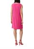 Kurzes Kleid aus Crêpe pink