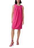 Kurzes Kleid aus Crêpe pink
