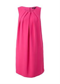 Kurzes Kleid aus Crêpe pink