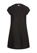 Kurzes Sommerkleid mit V-Ausschnitt caviar
