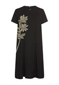 Kurzes T-Shirt-Kleid mit Blumenprint caviar flower print