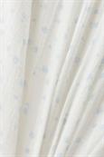 Kurzärmelige Baumwollbluse mit Allover-Dessin off white