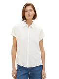 Kurzärmlige Bluse whisper white