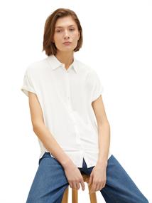 Kurzärmlige Bluse whisper white