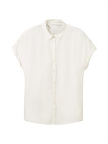 Kurzärmlige Bluse whisper white