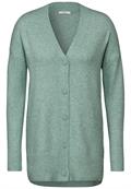 Kuscheliger Cardigan iced salvia green melange