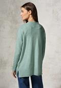 Kuscheliger Cardigan iced salvia green melange