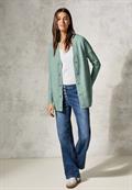 Kuscheliger Cardigan iced salvia green melange