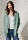 Kuscheliger Cardigan iced salvia green melange