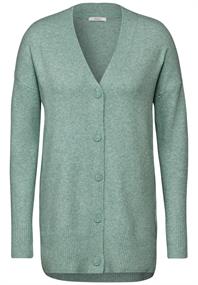 Kuscheliger Cardigan iced salvia green melange