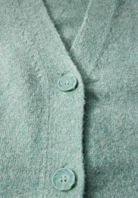 Kuscheliger Cardigan iced salvia green melange