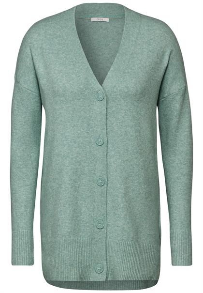 Kuscheliger Cardigan iced salvia green melange
