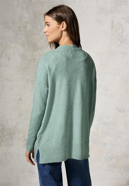 Kuscheliger Cardigan iced salvia green melange