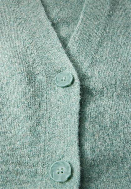 Kuscheliger Cardigan iced salvia green melange