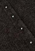 Kuscheliger Halbarm Cardigan mit Rundhals black coffee