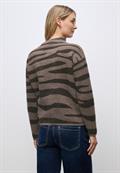 Kuscheliger Jacquard Sweater silk brown